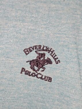 Beverly Hills Polo Club Light Blue Polo with Navy Logo